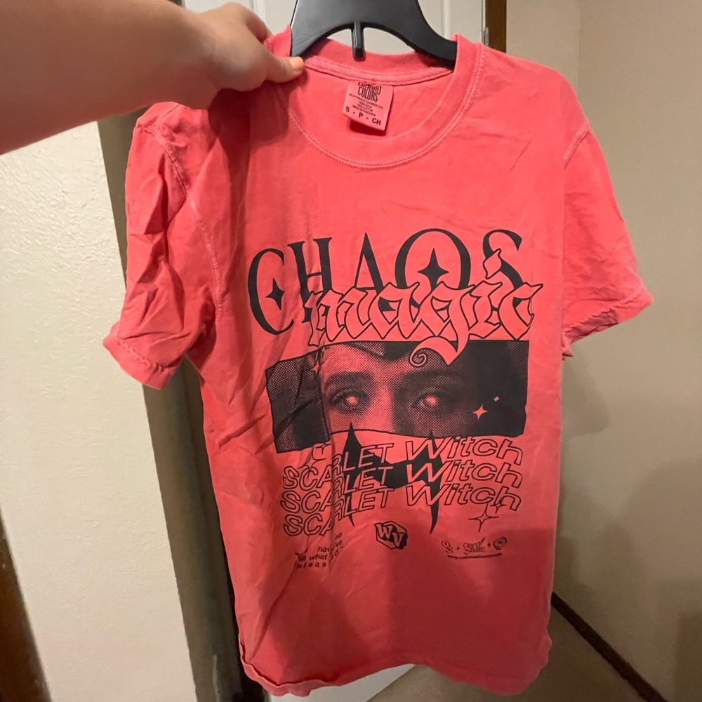Orange state chaos magic scarlet witch tshirt marvel